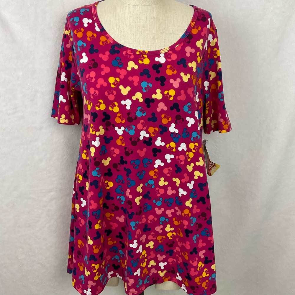Lularoe Perfect T Top Minnie & Mickey Mouse NWT - Size S - Disney
